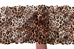 Кружево эластичное леопард 22 см, Китай