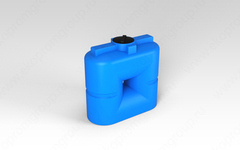 Ёмкость пластиковая пищевая ЭкоПром S 1.2 750 л. узкая округлая усиленная под плотность до 1.2 г/см3 (60x134x134см;синий) - арт.555288