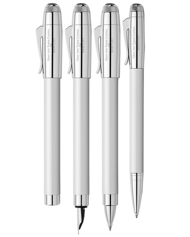 Ручка-роллер Graf von Faber-Castell Bentley White Satin (141808)