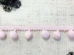 Тесьма/бахрома с помпонами, ш. 2,5 см