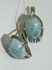 Этна (серьги из серебра)