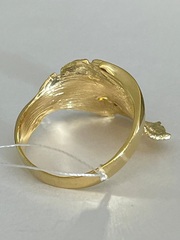 Foglie (кольцо из серебра с позолотой)