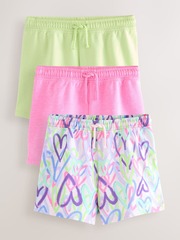 Шорты для девочки Next AH9-447, 3 шт., Розовый, Салатовый, Голубой