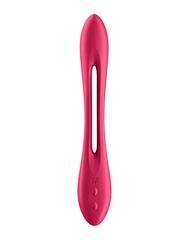 Красный многофункциональный вибратор для пар Satisfyer Elastic Joy - 