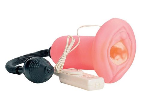 Мастурбатор с вакуумной стимуляцией Power Piston - Seven Creations 6001PK-CPBXSC