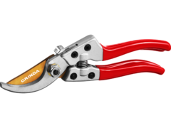 GRINDA G-13, 205 мм, закаленные лезвия, титановое покрытие, алюминиевые рукоятки, плоскостной секатор (423113)