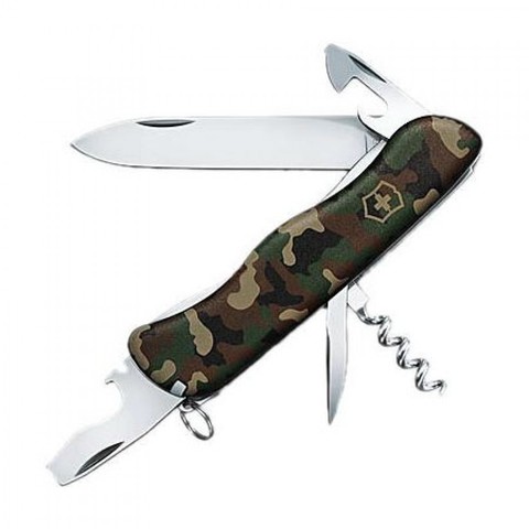 Складной нож Victorinox Nomad (Picknicker), 111 мм., 11 функций, камуфляжная расцветка (0.8353.3R2) - Wenger-Victorinox.Ru