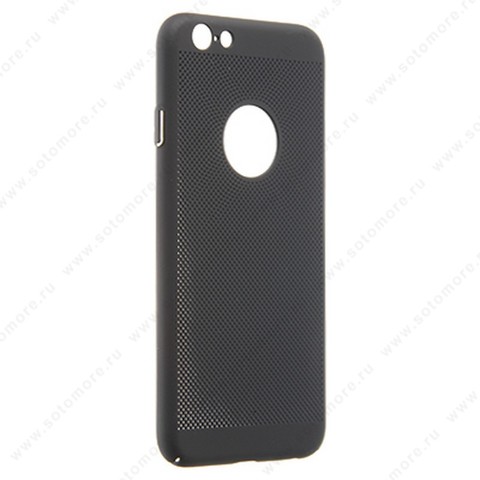 Накладка пластиковая перфорированная для Apple iPhone 6s/ 6 черный