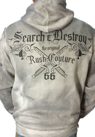 Rush Couture | Худи мужское Search and Destroy RC018 спина