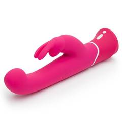 Розовый вибратор-кролик G-Spot Rechargeable Rabbit Vibrator - 24,1 см. - 