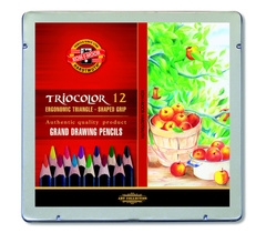 Карандаши цветные jumbo TRIOCOLOR 3162, 12 цветов