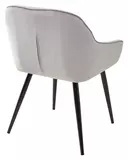 фото 3 Стул BREEZE BLUVEL-03 LIGHT GREY, велюр / черный каркас М-City на profcook.ru