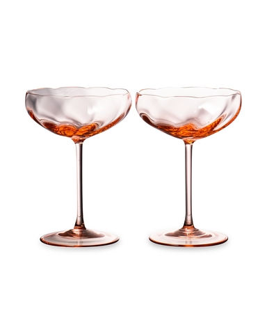 Набор креманок для шампанского 2шт 220мл Anna Von Lipa Лиму розовый