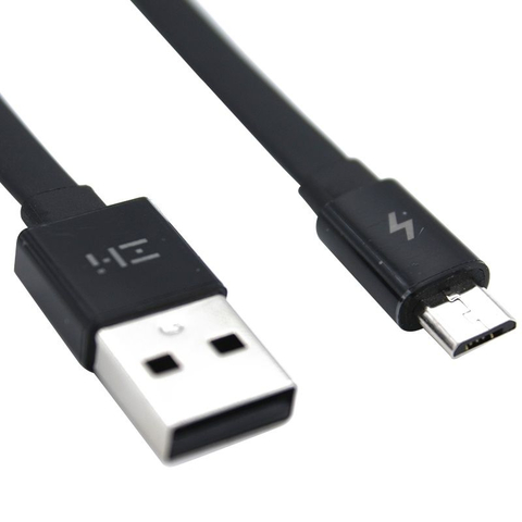 Кабель ZMI USB - microUSB (AL600) 1 м черный