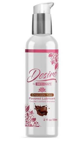 Женская смазка на водной основе с ароматом шоколада Desire Flavored Lubricant Chocolate Kiss - 59 мл. - Swiss navy Desire DESFCK2