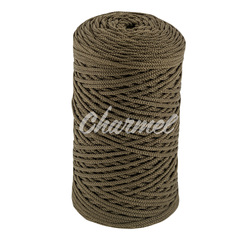 Khaki polyester cord 2 mm