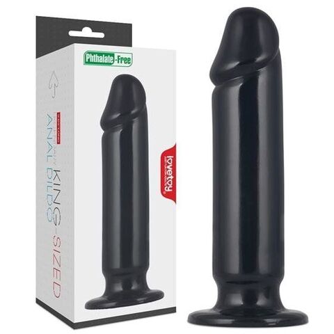 Черный анальный фаллоимитатор 9.25 King Sized Anal Dildo - 22,5 см. - Lovetoy LV2243