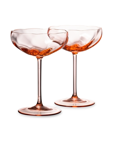 Набор креманок для шампанского 2шт 220мл Anna Von Lipa Лиму розовый