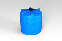 Ёмкость пластиковая пищевая ЭкоПром ЭВЛ 1.2 1000 л. вертикальная усиленная под плотность до 1.2 г/см3 (115x115x122см;синий) - арт.555410