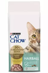 Purina Cat Chow сухой корм для кошек для выведения комков шерсти 1,5 кг