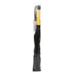 Черная плеть с желтой рукоятью Boundless Flogger - 69,25 см. - 