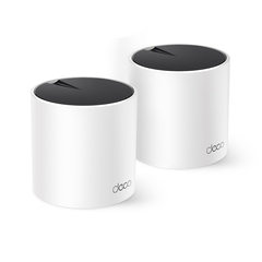 TP-Link Deco X55(2-pack) Домашняя Mesh Wi-Fi 6 система AX3000, до 574 Мбит/с на 2,4 ГГц + до 2402 Мбит/с на 5 ГГц