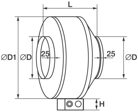 Канальный вентилятор Shuft Tube 160 XL