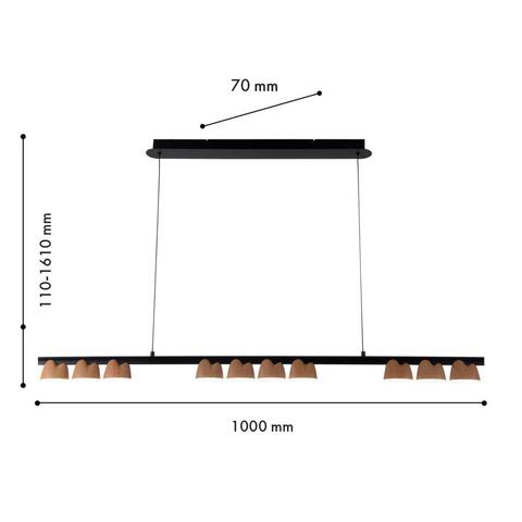 Подвесной светодиодный светильник Favourite Interline 4266-10P