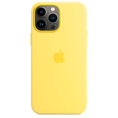 Силиконовый чехол с поддержкой MagSafe Apple Silicone Case для iPhone 13 Pro Max, Lemon Zest (Лимонная цедра)