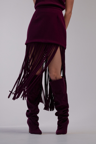 Юбка с бахромой