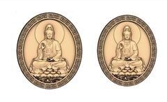 Силиконовый молд камея в оправе 