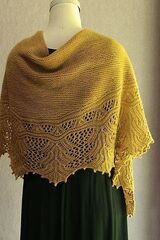 Описание по вязанию шали спицами "Water Dancing"