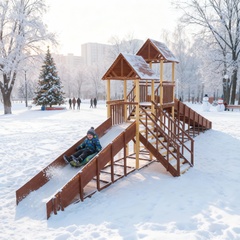 Зимняя горка Савушка Зима 7/4