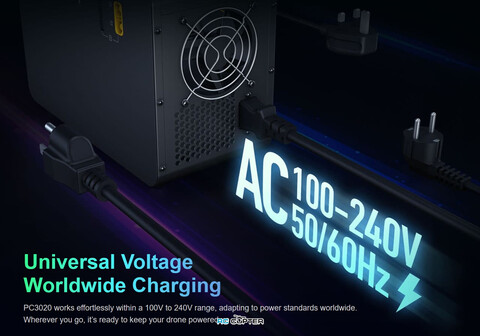 Зарядное устройство SkyRC PC3020-1 (SK-100221), 12-22S LiPo (4.2V) и LiHV (4.25-4.5V), 3000W (AC), Max x2 45A