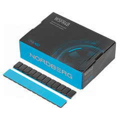 NORDBERG (W5FR4B) Грузики самоклеящиеся (12х5 г, L=14 см) Fe закругленные черные, 50 лент
