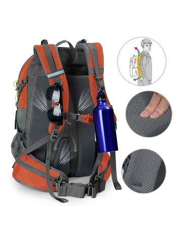 Картинка рюкзак туристический Nevo Rhino 9033-nw Orange - 12