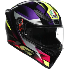 Мотошлем AGV K1S Fastlap, чёрный/фиолетовый/розовый