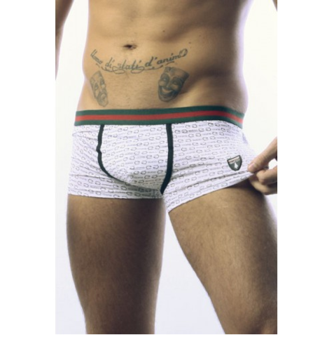 Мужские трусы боксеры белые Gucci Boxer