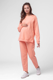 Спортивный костюм для беременных и кормящих 14827 светлый мокко