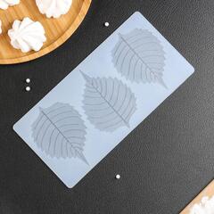 Мат для шоколада «Тополиный лист», 3 ячейки, 23110,3 см