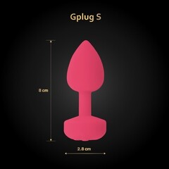 Gvibe Gplug Small - Инновационная маленькая дизайнерская пробка с вибрацией, 8х2.8 см (розовая)
