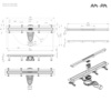 Am.Pm W01SC-S11-060-05SB MasterFlow Трап для душа линейный универс затвор Slim line 60см цвет сталь мат