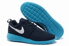 Nike Roshe Run Material Black Azure