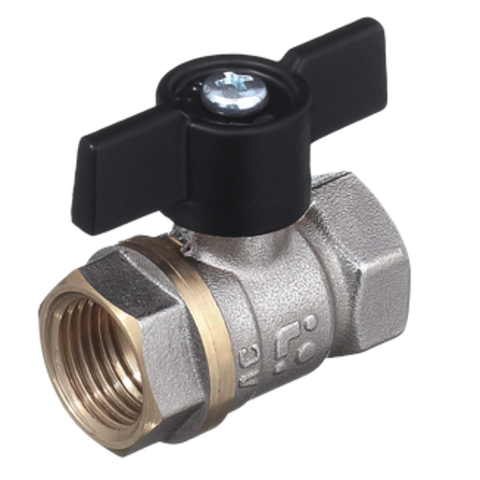 Купить Кран шаровой БАЗ 11Б27п1 Ду25 А30/1 вр/вр бабочка никель недорого со склада в Хабаровске, Якутске, Владивостоке, Южно-Сахалинске, Благовещенске