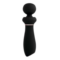 Черный вибратор So Divine Relax Portable Massage Wand - 24 см. - 