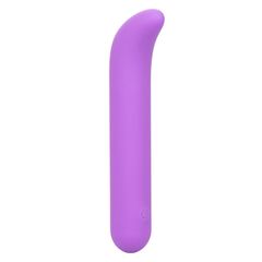 Фиолетовый мини-вибромассажер Liquid Silicone Mini G Vibe для стимуляции зоны G - 10,75 см. - 