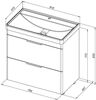 Aquanet 310154 Тумба Ирис new 80 напольная 2 ящ. цв.белый глянец (310154)