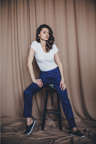 Брюки женские м525 toray твил темно-синий