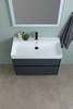 Aquanet 312874 Тумба с раковиной Aquanet Бруклин 100 цв. антрацит матовый (312874)