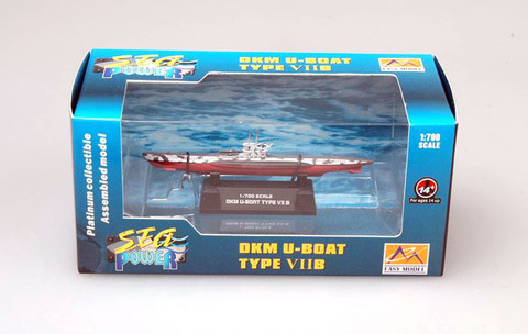 Модель Подводная лодка U7B масштаб 1:700 ВМФ Германии